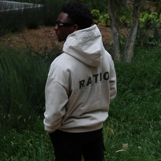 RATIO One of One Embroidered Hoodie - Concrete Gray