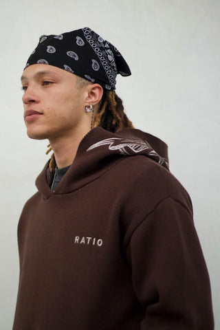 RATIO Heavyweight Knitted Hoodie - Mocha