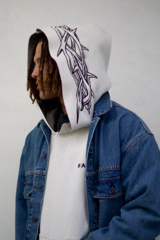 RATIO Heavyweight Knitted Hoodie - Ivory