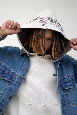 RATIO Heavyweight Knitted Hoodie - Ivory