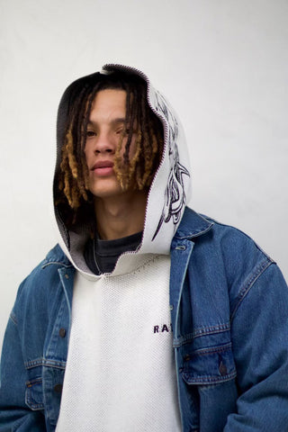 RATIO Heavyweight Knitted Hoodie - Ivory